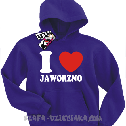 I love Jaworzno - świetna bluza dziecięca - fioletowy