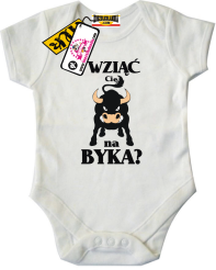 Wziąć Cię na byka? - odlotowe body dziecięce, kod: SZDZ00212B