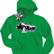 Cobra shelby dziecięca bluza z nadrukiem - green