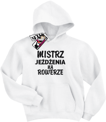 Mistrz jeżdżenia na rowerze - dziecięca bluza z kapturem, kod: SZDZ00097S