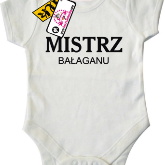 Mistrz bałaganu - świetne body dla dziecka, kod: SZDZ00139B