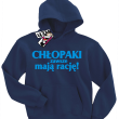Chłopaki zawsze mają rację - odlotowa bluza dziecięca - granatowy
