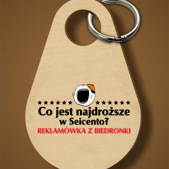 Co jest najdroższe w Seicento Reklamówka z Biedronki - Breloczek 