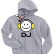DJ dziecięca bluza z nadrukiem - ash