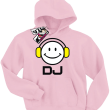 DJ dziecięca bluza z nadrukiem - pink