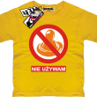 nie używam smoczka koszulka dla dziecka - żółta