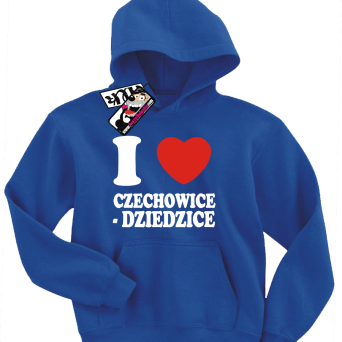 I love Czechowice-Dziedzice - bluza dziecięca z nadrukiem, kod: SZDZ00217S