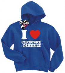 I love Czechowice-Dziedzice - bluza dziecięca z nadrukiem, kod: SZDZ00217S