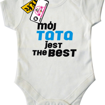 Mój tata jest the best - super dziecięce body, kod: SZDZ00146B