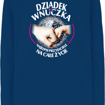 Dziadek i Wnuczka - Najlepsi przyjaciele na całe życie - Longsleeve dziecięcy 