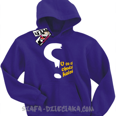 O co ci chodzi koleś? odlotowa bluza dziecięca - fioletowy