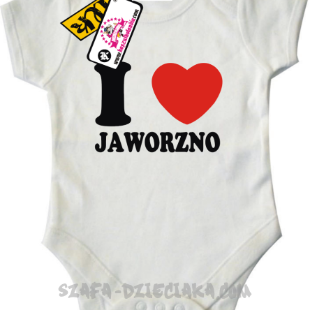 I love Jaworzno - body dziecięce - biały