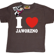 I love Jaworzno koszulka dziecięca - brązowy