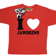I love Jaworzno koszulka dziecięca - czerwony