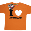I love Jaworzno koszulka dziecięca - pomarańczowy