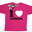 I love Jaworzno koszulka dziecięca - różowy