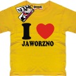 I love Jaworzno koszulka dziecięca - żółty