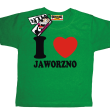 I love Jaworzno koszulka dziecięca - zielony