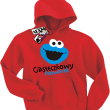 Ciasteczkowy potworek super bluza dziecięca - czerwony