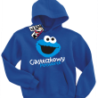 Ciasteczkowy potworek super bluza dziecięca - niebieski