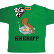 Sheriff niepowtarzalna koszulka dla dziecka - zielona