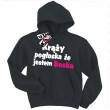 Krąży pogłoska, że jestem boska super bluza dla dziewczynki - black