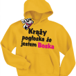 Krąży pogłoska, że jestem boska super bluza dla dziewczynki - yellow