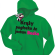 Krąży pogłoska, że jestem boska super bluza dla dziewczynki - green