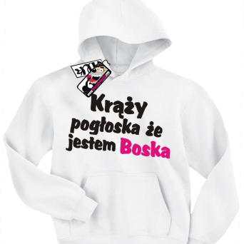 Krąży pogłoska, że jestem boska - super bluza dla dziewczynki, kod: SZDZ00155S