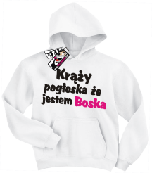 Krąży pogłoska, że jestem boska - super bluza dla dziewczynki, kod: SZDZ00155S