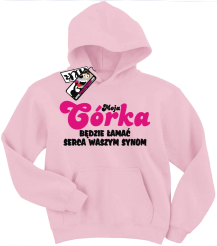 Moja córka będzie łamać serca waszym synom - zabawna bluza dziecięca, kod: SZDZ00210S