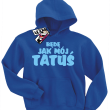 Będę jak mój tatuś świetna bluza dziecięca - niebieski