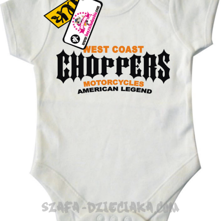 Choppers american legend - oryginalne body dziecięce - white