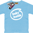 Baby inside super koszulka dziecięca - sky blue
