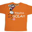 Polska gola koszulka dla małego kibica - pomarańczowa