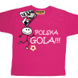 Polska gola koszulka dla małego kibica - różowa