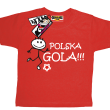 Polska gola koszulka dla małego kibica - czerwona