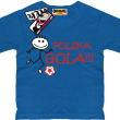 Polska gola koszulka dla małego kibica - niebieski