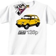 Maluch Fiat 126p super tshirt dziecięcy - biały