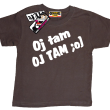Oj tam oj tam  zabawny tshirt dla dziecka - brown