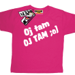 Oj tam oj tam  zabawny tshirt dla dziecka - pink