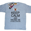 Keep Calm and wezmę się w końcu za naukę - koszulka dla dziecka - melanżowy
