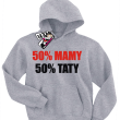 50% mamy 50% taty super bluza dziecięca - melanżowy