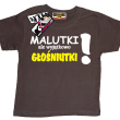 Malutki, ale głośniutki zabawna koszulka dziecięca - brązowy