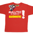 Malutki, ale głośniutki zabawna koszulka dziecięca - czerwony