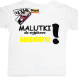 Malutki, ale głośniutki zabawna koszulka dziecięca - biały
