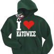 I love Katowice bluza dla małego katowiczanina - butelkowy