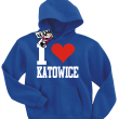I love Katowice bluza dla małego katowiczanina - niebieski