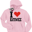 I love Katowice bluza dla małego katowiczanina - różowy