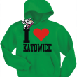 I love Katowice bluza dla małego katowiczanina - zielony